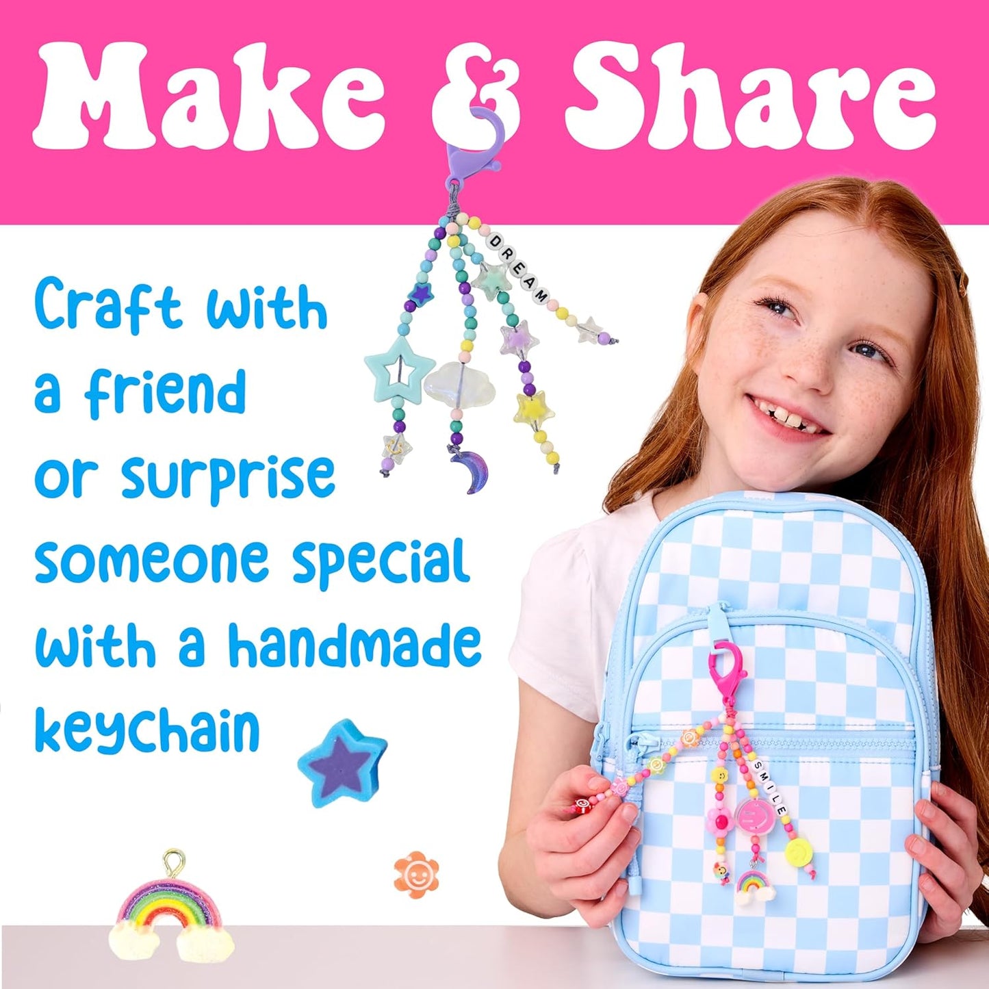 Creativity for Kids Beaded Flower Bracelet Making Kit | DIY Jewelry Craft Kit for Girls | Create 5 Colorful Beaded Bracelets to Wear, Share & Gift | Spring Crafts & Gifts for Mom (Ages 6+)