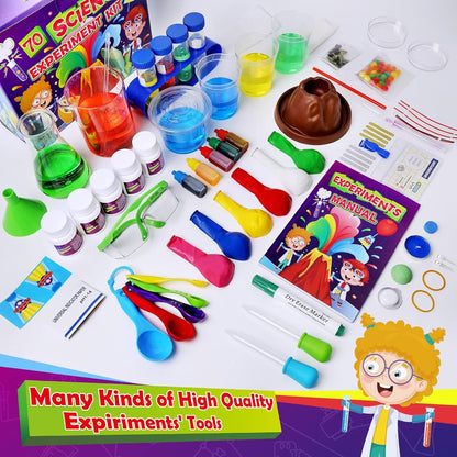 UNGLINGA 210 Experiments Science Kit for Kids, Boys Girls Birthday Toys Gifts Idea, Chemistry Set, Volcano, S.T.E.M Science Educational Project