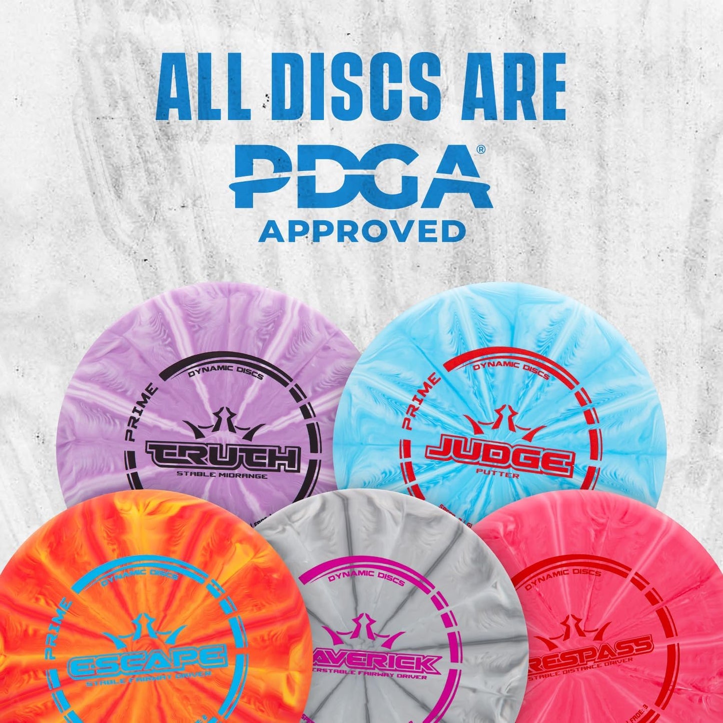 Dynamic Discs Prime Burst 4-Disc Golf Starter Set | Includes Putter, Midrange, Fairway & Driver | Golf Discs Set for Beginners | 170-176g | Beginner Pack for Amateurs