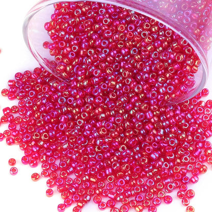 10100 Pcs Size 11/0 Glass Seed Beads, 2 mm Dark Green Small Mini Spacer Loose Pony Beads for Jewelry Making and DIY Crafts - Colors B