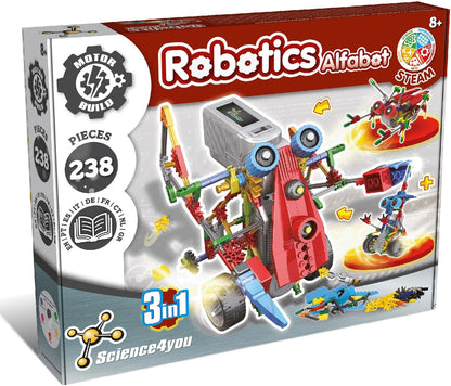 Science4you Robotics Betabot - Stem Robotics Kit for Kids 8-12+, 126 Pieces Included, Robot Building Kit for Kids, Robot Toys, Game, Gift for Boys and Girls Ages 8 9 10 11 12+