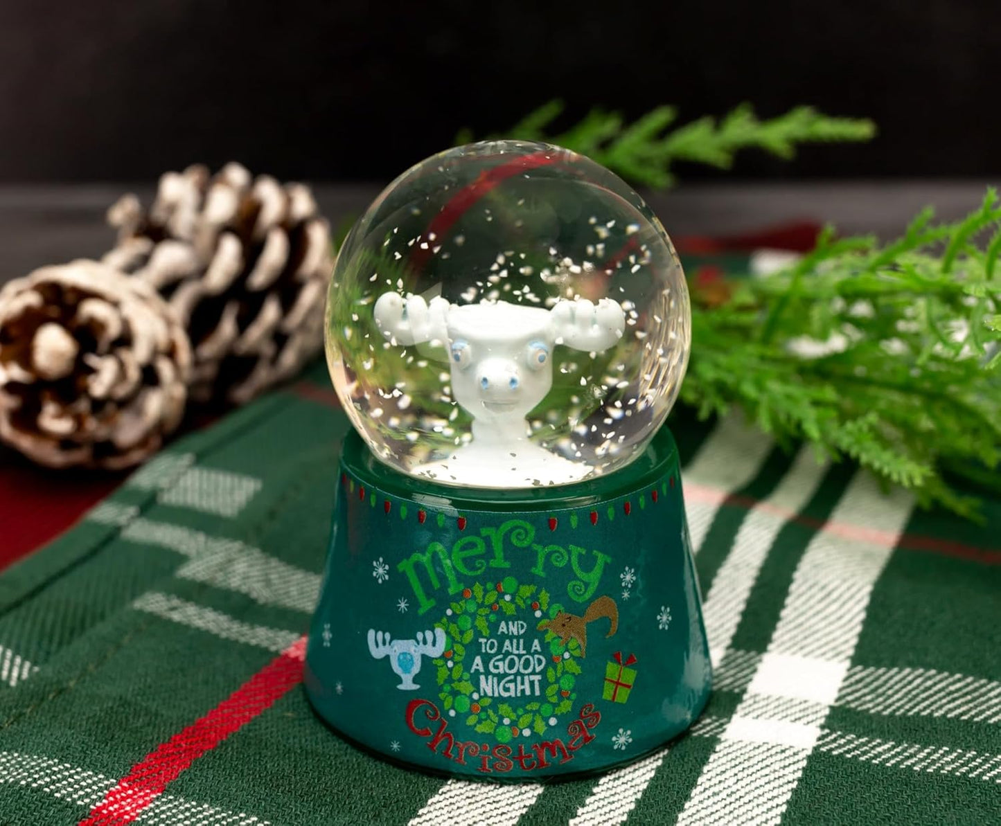 Silver Buffalo Disney Mickey and Friends Mini Light Up Snow Globe│Minnie Mouse│3.8 Inches Tall, 45mm (Small)