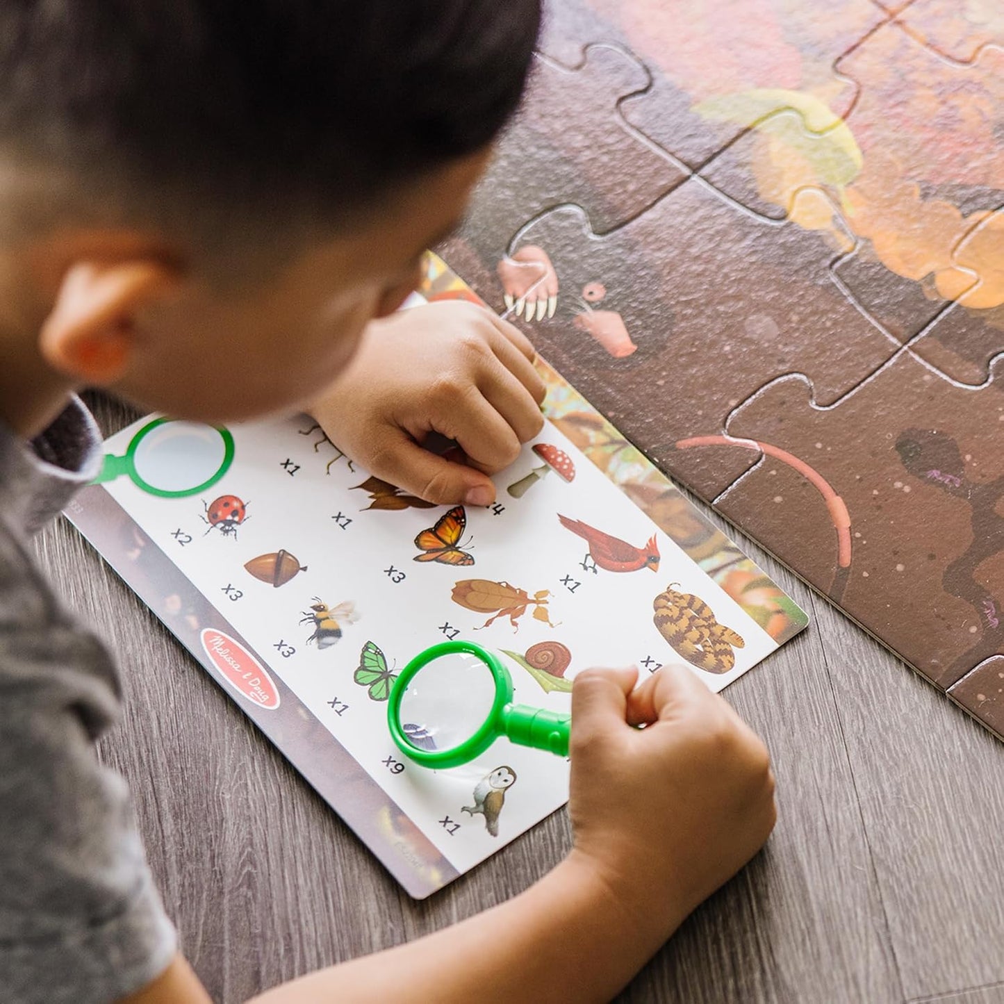 Melissa & Doug Double-Sided Seek & Find Puzzle - FSC Certified
