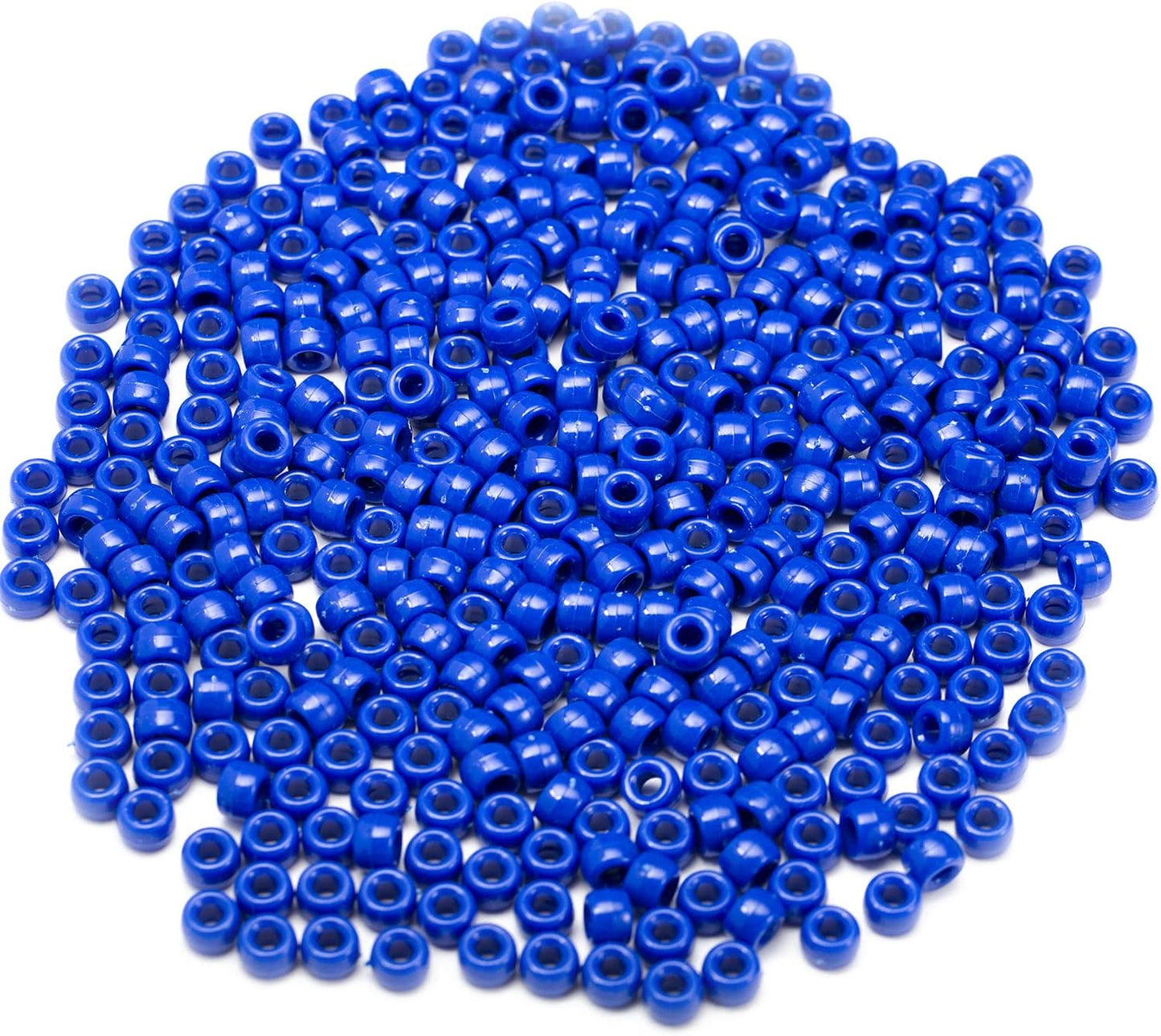 Gxueshan 1000 Pcs Acrylic Black Pony Beads 6x9mm Large Hole Pen Hair Kandi Beads Bulk for Friendship Bracelet Necklace Jewelry Making Earring Braiding Kit