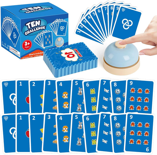 Math Games for Kids,Addition & Subtraction Games,Educational Learning Games Flash Card Gifts for Boys and Girls Ages 5 6 7 8,Counting Answer Buzzers Travel Indoor Outdoor Family