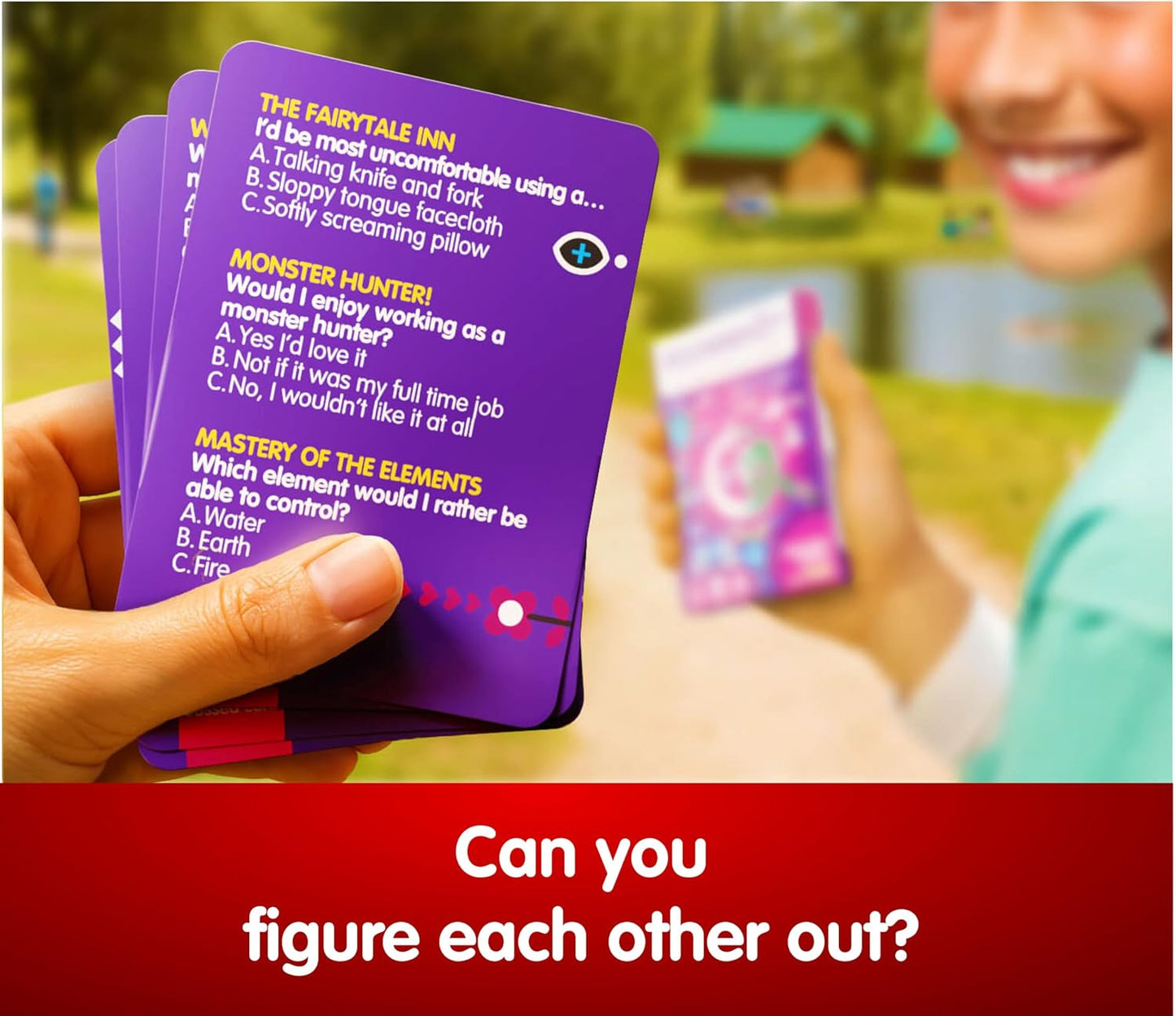 SUSSED The Wacky ‘What Would You Do’ Social Card Game - Simple Fun for Kids, Teens and Adults - Easy Family Travel Game for Road Trips - Ages 7 and Up - Orange Deck