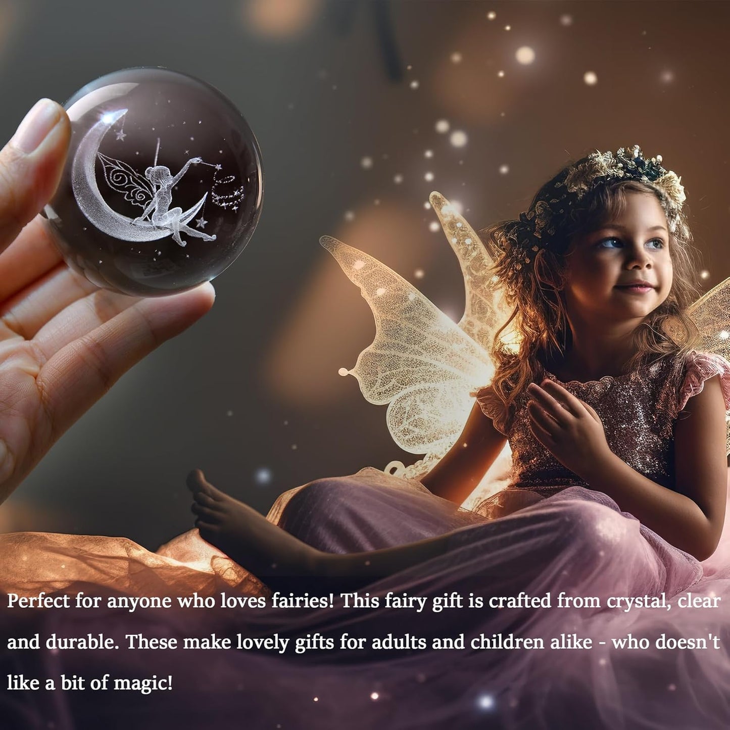 IFOLAINA 3D Solar System Crystal Ball 60mm Laser Engraved Glass Sphere Home Decor with Stand Solar System Planet Model Decor Space Universe Gifts for Astronomy Lovers