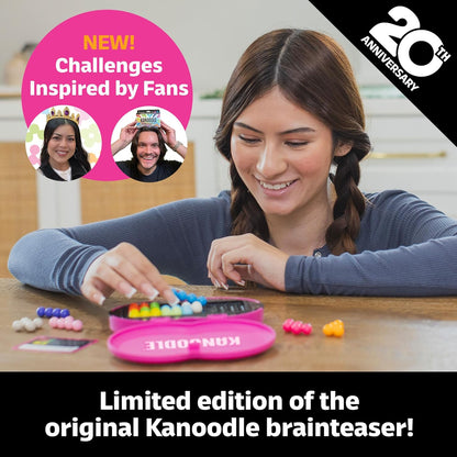 Educational Insights Kanoodle Fan Edition - 20th Anniversary (Magenta) - 3D Puzzles for Kids, Teens, and Adults, Brain Teasers for Kids 8-12, Challenging Logic Puzzles, Single Player Puzzle Toys