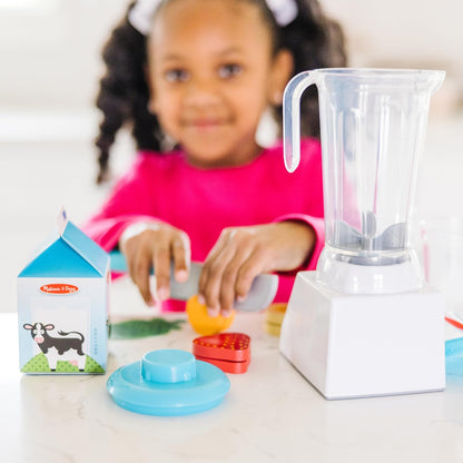 Melissa & Doug Smoothie Maker Blender Set with Play Food - 22 Pieces