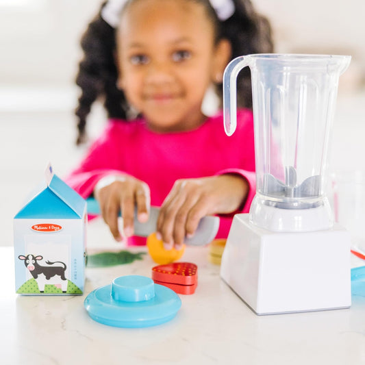 Melissa & Doug Smoothie Maker Blender Set with Play Food - 22 Pieces