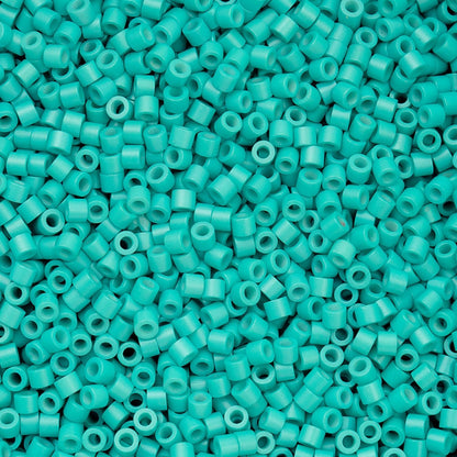 John Bead 25g Cylin Beads Opaque Turquoise Green 11/0 Glass Cylindrical Seed Beads for Jewelry Bracelets Necklaces Earrings Making Embroidery
