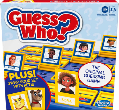 Hasbro Gaming Guess Who? Board Game, with People and Pets Cards, The Original Guessing Game for Kids, Ages 6 and Up, Easter Gifts for Boys and Girls (Amazon Exclusive)