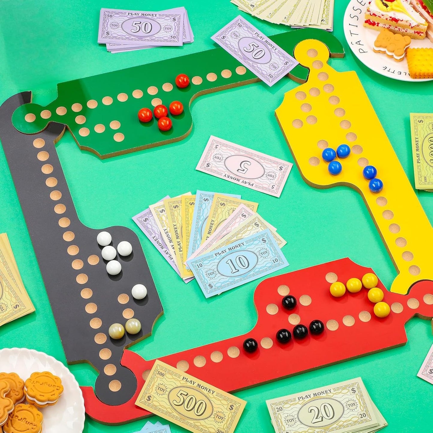 Sotiff 800 Pieces Replacement Play Money Set Prop Money Game Money Play Money for Kids Board Games 8 Denominations: $1000, $500, $100$, $50, $20, $10,$5, $1
