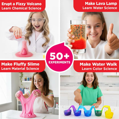 Doctor Jupiter Preschool Science Kit for Kids Ages 3-5 | Toddler Learning Activities, Birthday Gift Ideas for 3-4-5 Year Old Girls | Learning & Educational Toy STEM Kit with 100+ Experiments