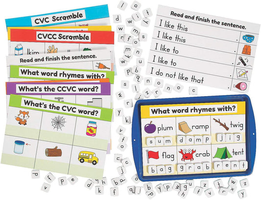 CVC,Cvcc, & Ccvc Magnet Activity Set - 67 Pieces - Educational and Learning Activities for Kids