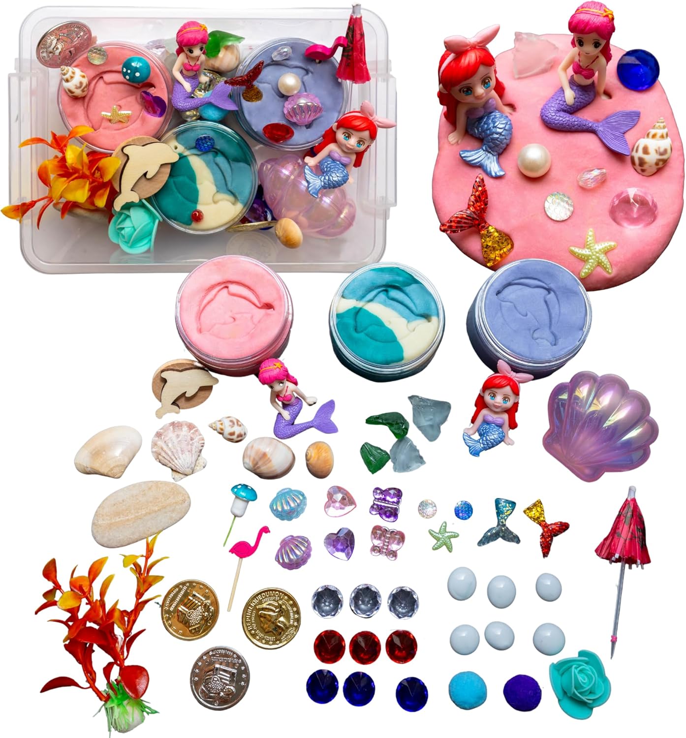 Play Dough Kit, Sensory Kit,Non-Toxic PlayDough, Sensory Motor Aids Gift for Kids, Sensory Play Set, Fine Motor Activity (Dinosaur Play Dough Kit)
