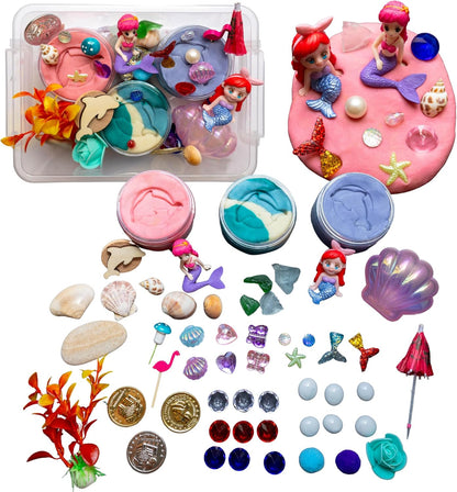 Play Dough Kit, Sensory Kit,Non-Toxic PlayDough, Sensory Motor Aids Gift for Kids, Sensory Play Set, Fine Motor Activity (Dinosaur Play Dough Kit)