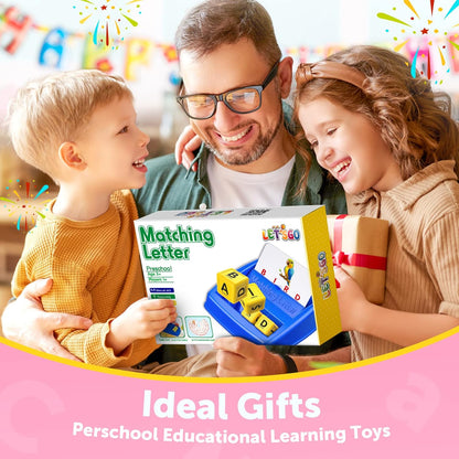 Toys for 3-8 Year Olds Boys Girls, Matching Letter Game Educational Games for Kids Ages 3-8 Easter Birthday Gifts for 3-8 Year Olds Boys Girls Preschool Kindergarten Educational Spelling Toys Green