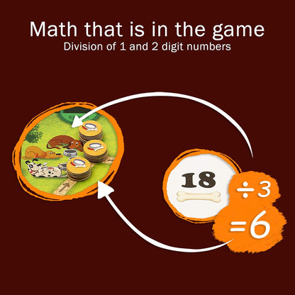 Multiplication and Division Game - Fun Math Board Game, Easy Start STEM Toy, Educational Gift for Kids (Girls & Boys), Homeschoolers, Grade 1 and Up (Pet Me)