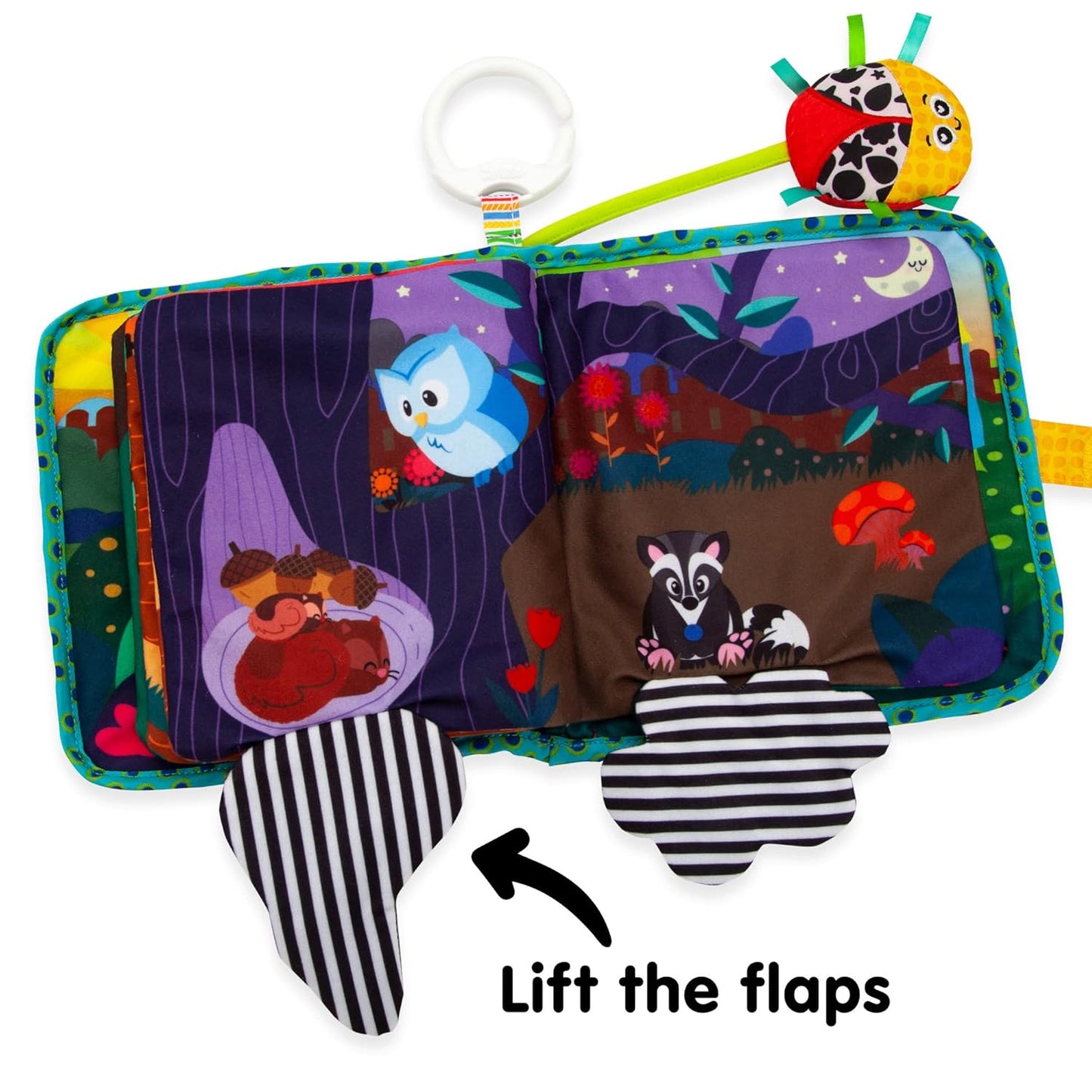 Lamaze Fun with Colors Soft Baby Book - High Contrast Baby Book with Crinkly Cloth Pages - Sensory Books for Babies Ages 6 Months and Up
