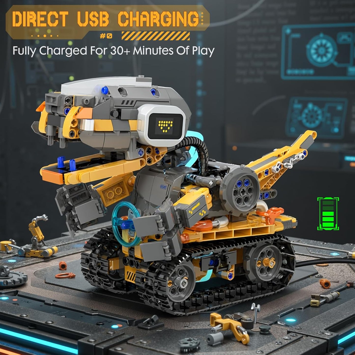 5in1 STEM Robot Building Kits for Kids 6-12, App & Remote Control STEM Dinosaur Tank Robot Building Toys for Kids, 890Pcs DIY Science Building Sets, Erector Sets for Boys Girls Birthday Xmas Gifts