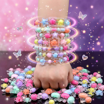 200g+ Candy Bulk Assorted Cute Kandi Beads for Jewelry Making, Bracelet Making Kit, Craft Supplies Charm Beads(Mixed II)