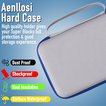 Aenllosi Case Compatible with GiiKER Super Blocks Pattern Matching Puzzle Games, Mesh Pocket for Colored Pieces & Batteries (Case Only)