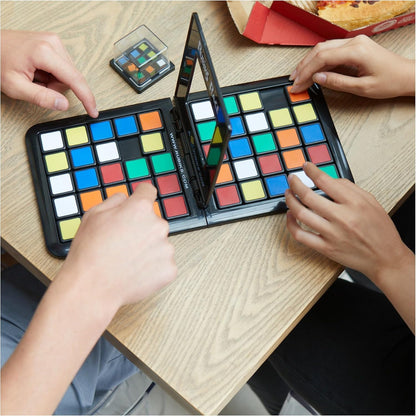 Rubik’s Cube, Rubik's Race, Ace Edition, Classic Fast-Paced Puzzle Strategy Sequence Board Game, Problem-Solving Brain Teaser, Color-Matching Game, 2 Players, for Adults, Teens, Kids Ages 7 & Up