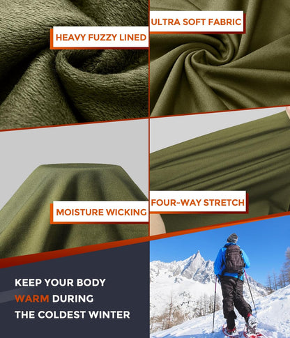 CL convallaria Thermal Underwear Long Johns Set Mens Winter Gift Hunting Gear Sport Base Layer Bottom Top - Colors A