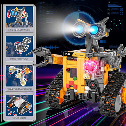 Demkia 5in1 STEM Robot Building Kit, 560 PCS APP/Remote Control Mech RC Robotics for Kids Ages 8-12, Science Kit Coding Robots Toy Set, Birthday Gifts for Boys Age 8-14+