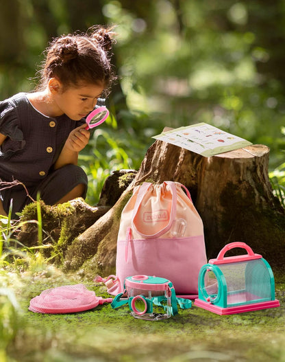 ROBUD Bug Catcher for Kids, Bug Catcher Kit with Bag Kit, Outdoor Exploration Set for Camping, Montessroi Toy for Kids Coming Closer to Nature，WRP07