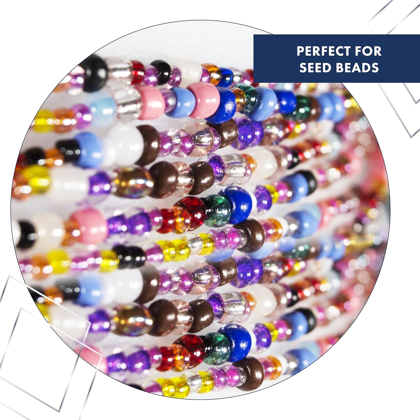 Beadalon Spin N Bead Spinner for Fast Stringing - Ideal for Beaders, Jewelry Makers & Designers - Wood Bowl with Big Eye Needle - Saves Time & Loads Seed Beads Efficiently