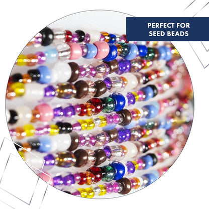 Beadalon Spin N Bead Spinner for Fast Stringing - Ideal for Beaders, Jewelry Makers & Designers - Wood Bowl with Big Eye Needle - Saves Time & Loads Seed Beads Efficiently