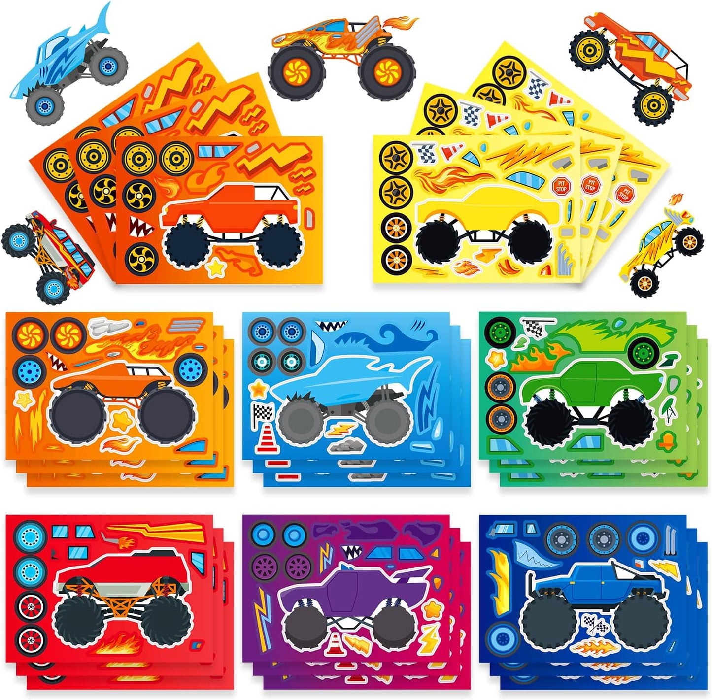 24-Sheet Make Your Own Science Sticker Kit | Microscope, DNA & Scientist Designs - Reusable Educational Decor for Classrooms & Kids Rooms