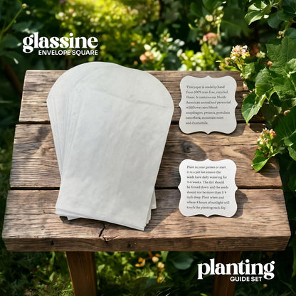 Wildflower Seed Paper - Set of 24 Purple Butterfly-Shaped with Envelope and Planting Instruction, Writable & Plantable Gift for Mom and Plant Lover, Ideal for Wedding, Memorial, Baby Shower