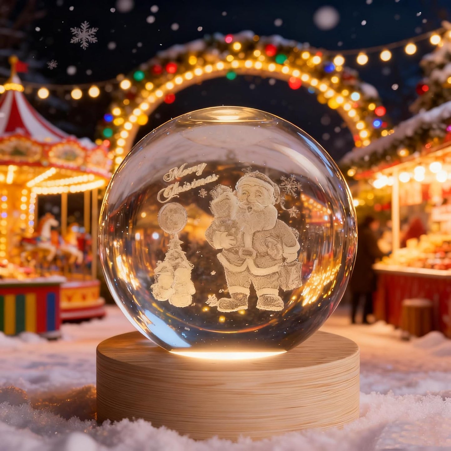 3D Solar System Crystal Ball, 2.4in Universe Gifts Decorative Quartz Glass Ball, Space Laser Engraved Model Astronomy Decor, Physics Display Sculpture Home Decor Crafts for Friends Mom Women Boys