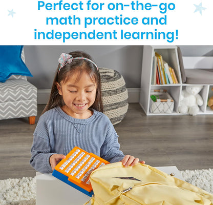 hand2mind Multiplication Practice Board, Math Facts Games, Elementary Math Manipulatives, Educational Toys, Kids Learning Toys, Number Centers for Classroom, Multiplication Table Learning Activities