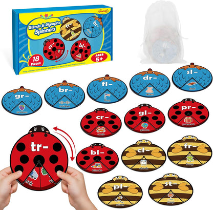 Kasfalci CVC Word Cards,CVC Word Games,Phonics Games,Speech Therapy Toys for Toddlers Kids,Learn to Read,Spelling Reading Learning Game,Kindergarten Preschool Learning Activities Educational Toy