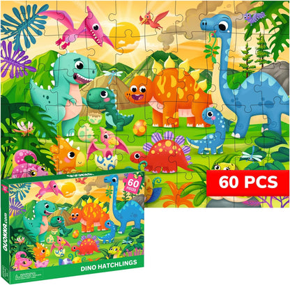 QUOKKA Puzzles for Kids Ages 4-6 – 60 Piece Jigsaw Puzzles for Toddlers Ages 3-5 with Unicorns – Quiet Time Toy for Preschoolers 2-4 – FSC Certified Educational Learning Game for Boys and Girls