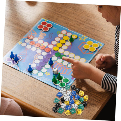 30pcs Multi Sided Place Value Dice Portable Game Supplies for Tabletop Games Education and Parties Plastic Construction for Enhanced Gameplay Experience