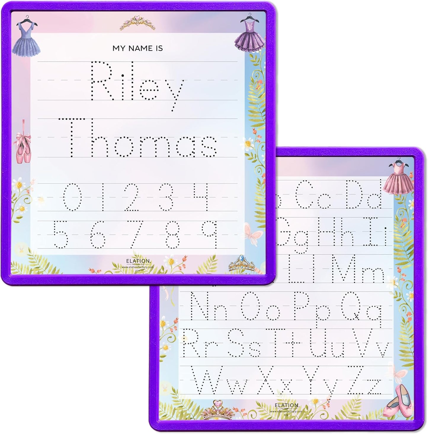 Kid's Name Tracing Board | Dry Erase Letter Tracing | Reusable Writing Practice Board | Personalized | Ballet Theme