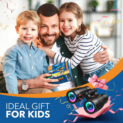 Toys for 3-7 Year Old Boys: LET'S GO! Binoculars for Kids with Bird Watching Manual Easter Birthday Gifts for 4 5 6 7 8 Year Old Boy Girls Outdoor Toy for Kid Ages 5-7 Toddler Camping Telescope