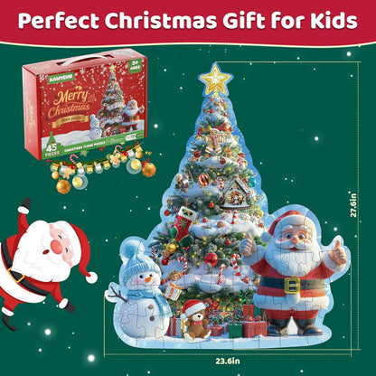Floor Puzzles for Kids Ages 3-5, Unicorn Puzzles for Toddler Ages 4-6, 50 Pieces Jumbo Puzzles with Box, Unicorn Toys for Gifts 3-8 Years Old