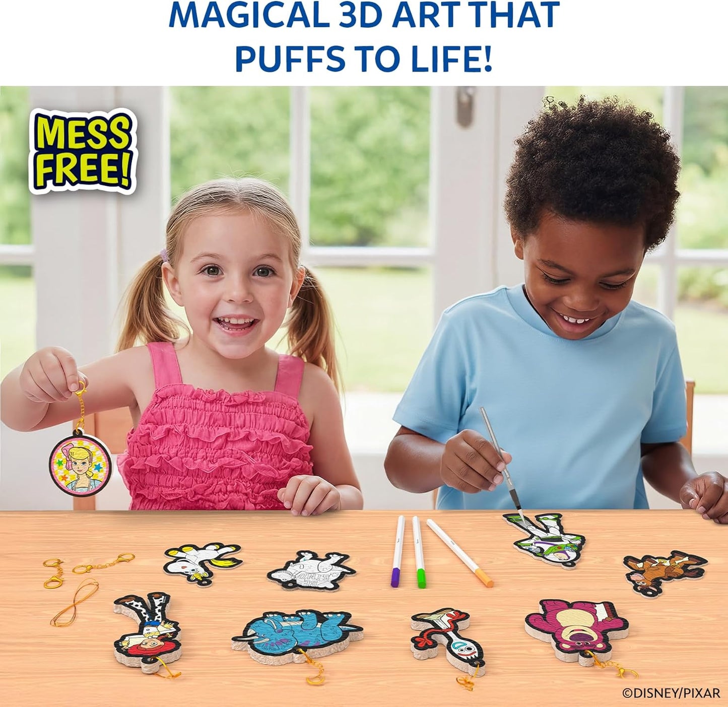 Skillmatics Aqua Puffs - 3D Art Kit, Animals, Mess-Free Paint by Number Craft for Kids, DIY Color Activity, Screen-Free Entertainment, Travel & Creative Gift for Girls & Boys Ages 4, 5, 6, 7, 8, 9, 10