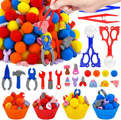 270 Pcs Numbers and Letters Sensory Bin Items Back to School Counting Sorting Sensory Bin Filler Fine Motor Numbers and Letters Geometric Figure Counts for Easter Spring Summer Sorting