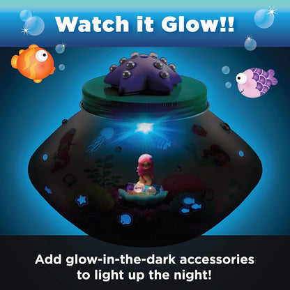 Creativity for Kids Crystal Space Terrarium Kit - Crystal Growing Kit for Kids - DIY STEM Science Kit for Boys and Girls (Ages 6+)