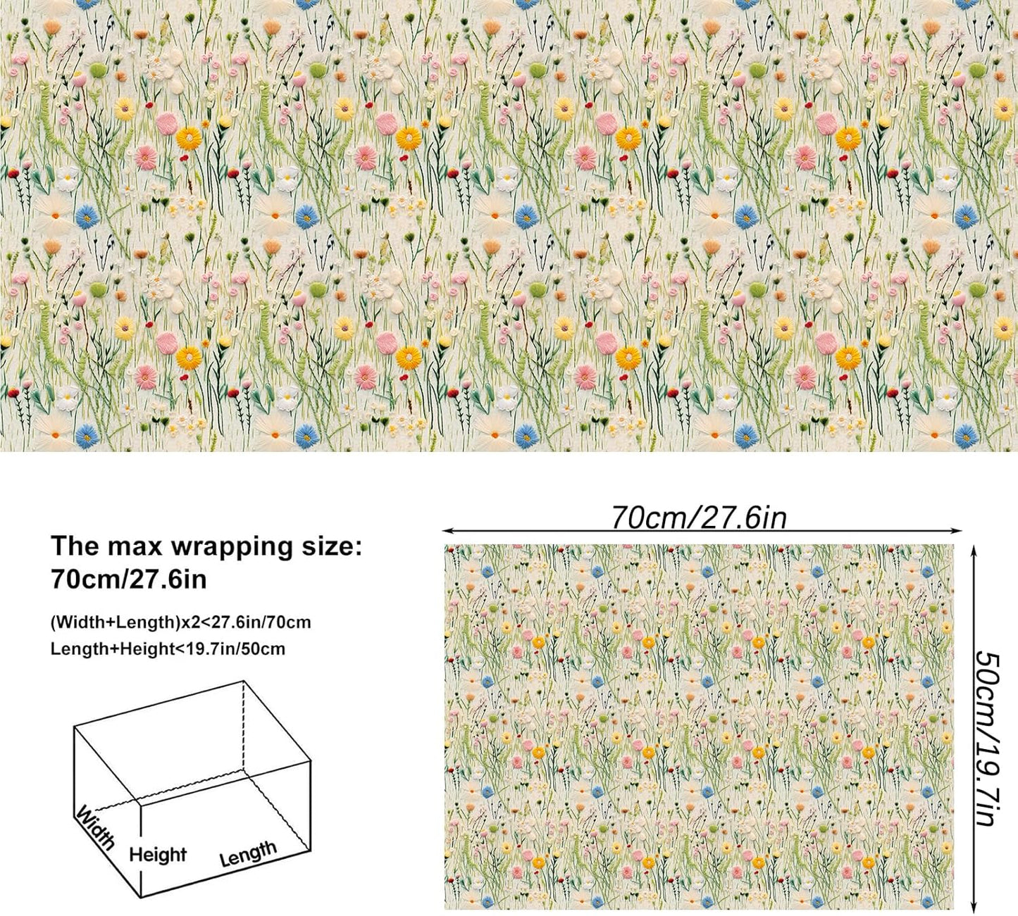 Dtiafu Reversible Building Blocks Wrapping paper Roll for Kids Boys Girls - Boys Birthday Bricks Design Gift Wrap Sheets for Baby Shower Party Craft Supplies(Total 28.5sq.ft)