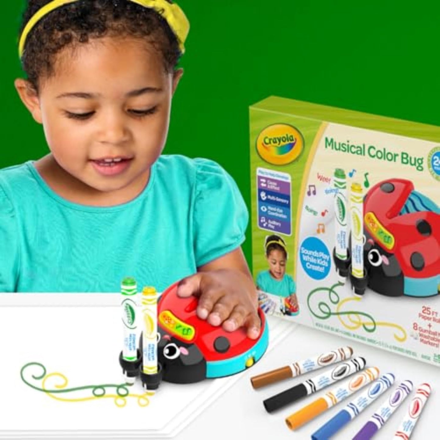 Crayola 2-in-1 Doodle Board for Toddlers, Squishy & Erasable Drawing Tablet, Educational Toddler Toy, Travel Activity, Sketching Pad, Gift for Kids