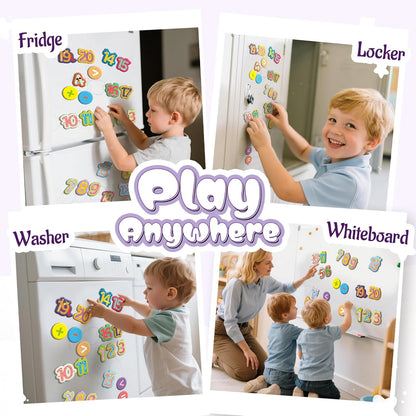 26 Pieces Large Magnetic Letters for Fridge, Capital A-Z Alphabet Magnets for Toddlers 1-3, Large Magnetic Letters for Fridge & Whiteboard, Alphabet Magnets for Toddlers 1-3