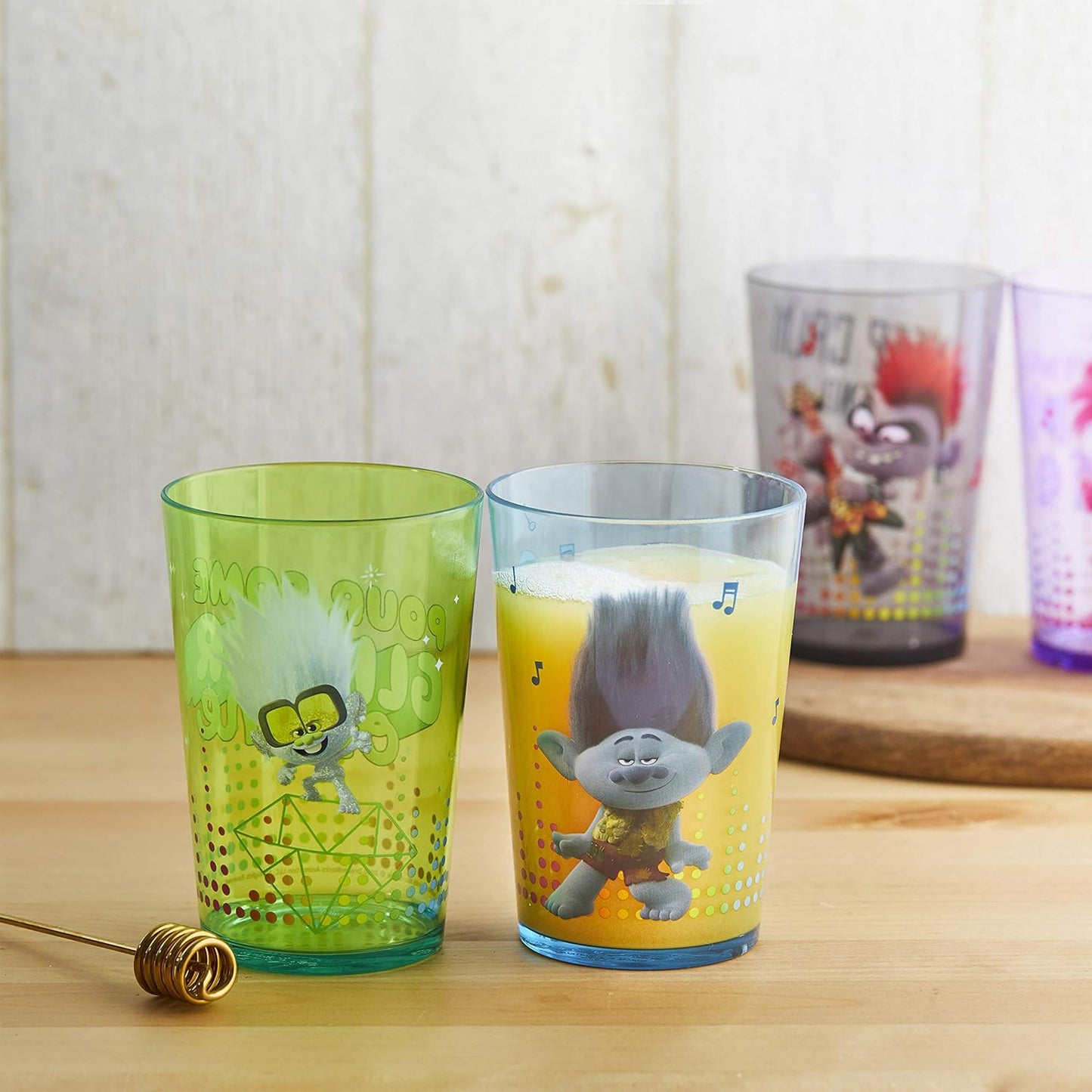 Zak Designs 14.5oz Disney Frozen 2 Nesting Tumbler Set Includes Durable Plastic Cups, Fun Drinkware is Perfect for Kids, 4pk (14.5oz, Anna & Elsa & Olaf)